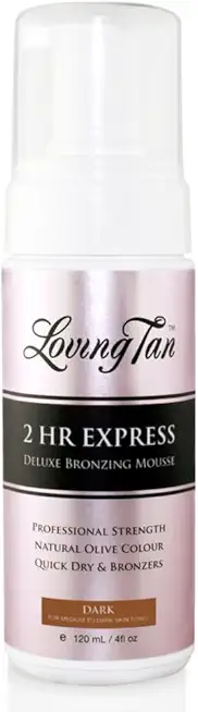 Loving Tan 2 HR Express Self Tanning Mousse, Dark - Streak...