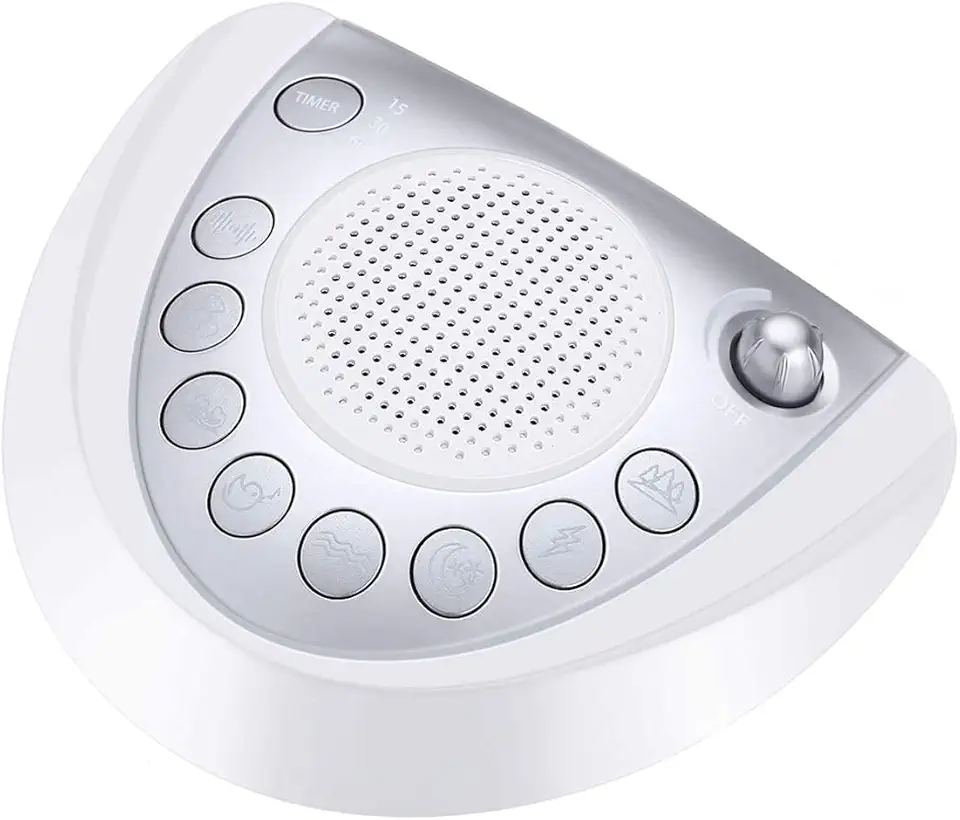 Raynic White Noise Machine, Battery Powered Sound Machine,...