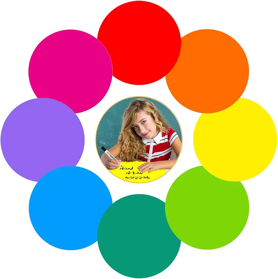 Colorful Dry Erase Dots Circles Whiteboard Ma...