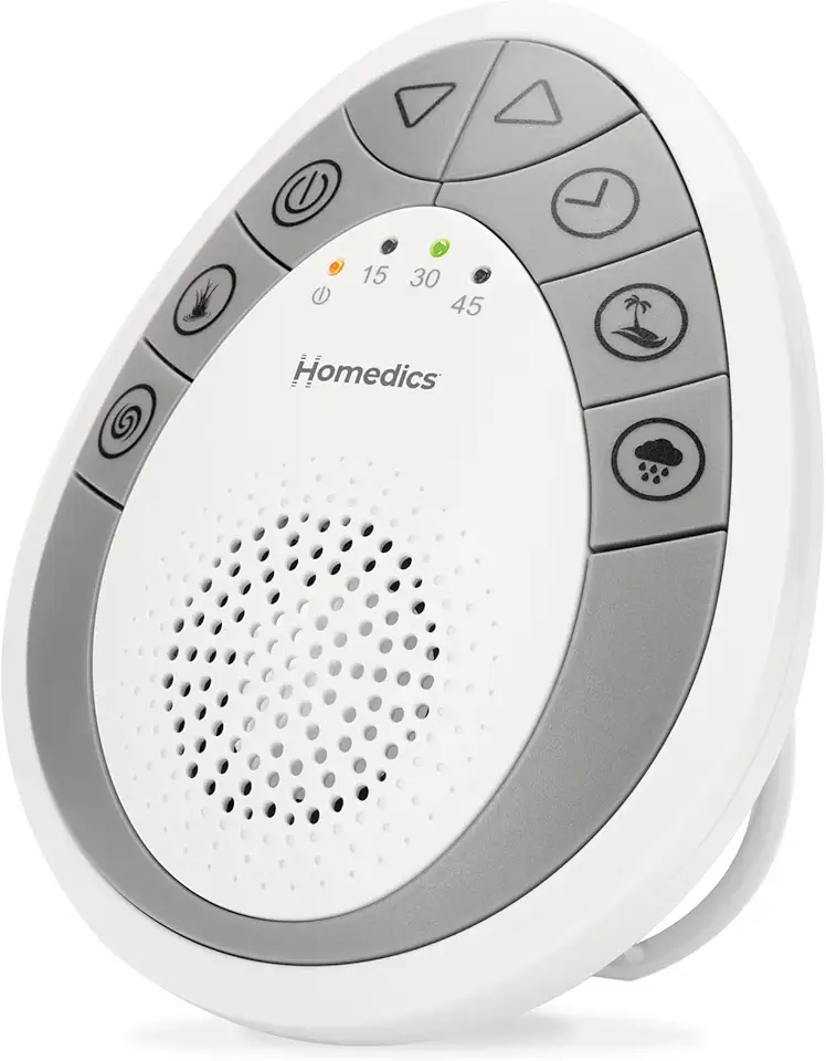 Homedics Rejuvenate Traveler White Noise Sound Machine,...
