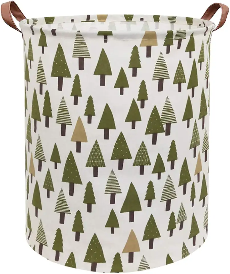Large Storage Bins,Canvas Fabric Laundry Basket Collapsible...