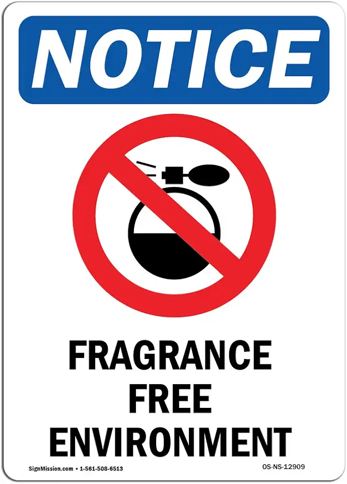 OSHA Notice Sign - Fragrance Free Environment | Rigid...