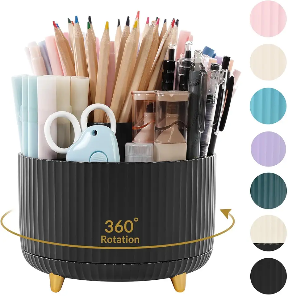 SKYDUE 360 Degree Rotating Desk Organizer, Dual-Purpose...