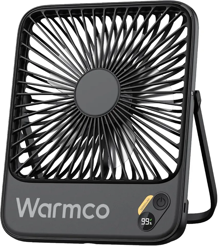 Warmco 10000mAh Portable Travel Fan 7-inch, [...