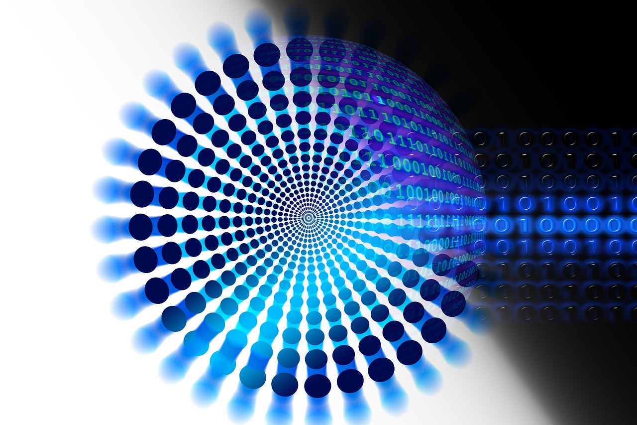 Data shaping identity and everyday life balance concept